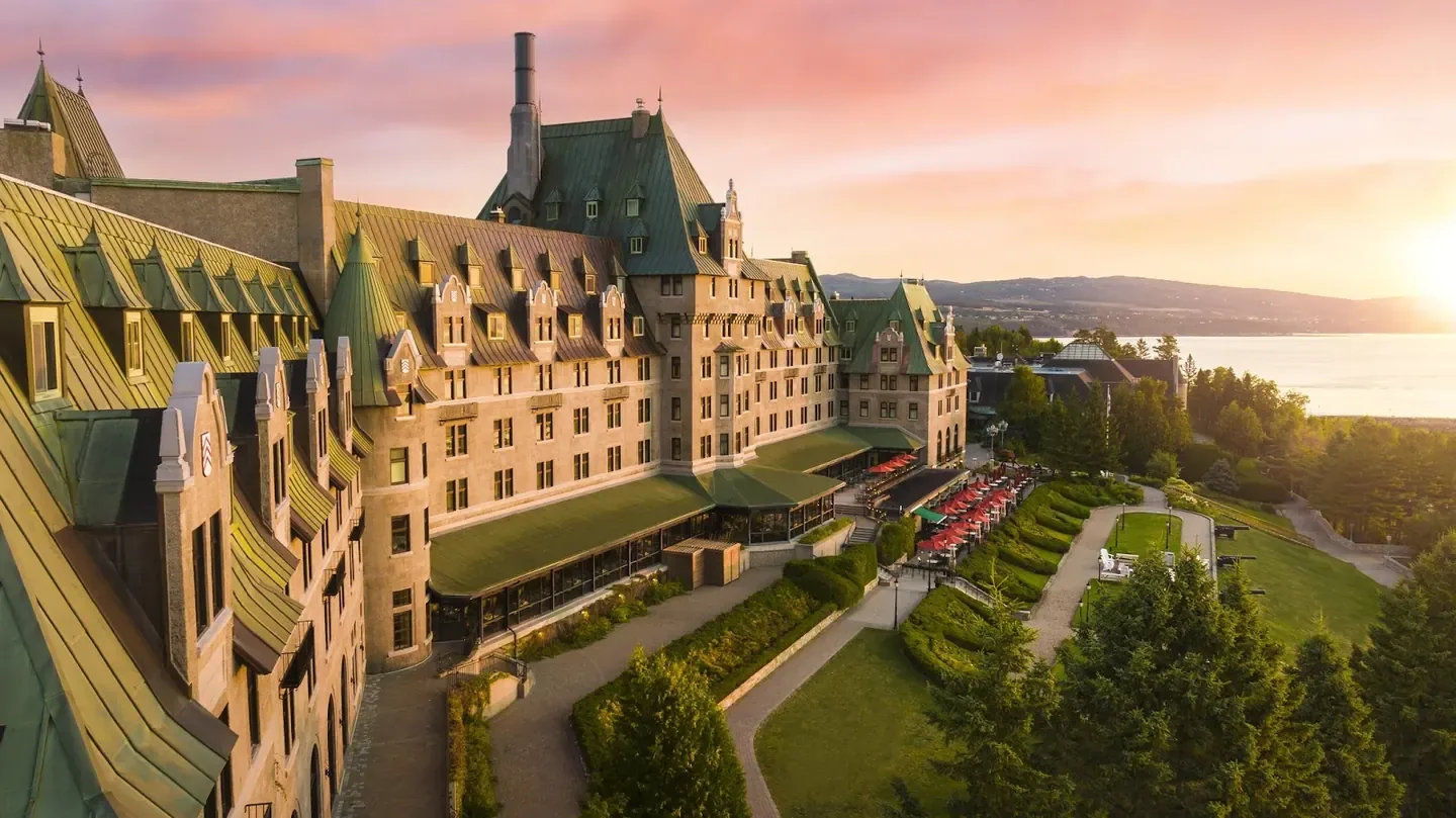 Historic waterfront hotel at La Malbaie, Quebec